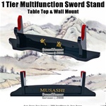 1 Tier Multifunction Sword Stand Table Top & Wall Mount