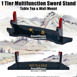 1 Tier Multifunction Sword Stand Table Top & Wall Mount