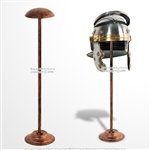 26" Tall Medieval Viking Roman Greek IronHelmet Display Stand Copper Coated